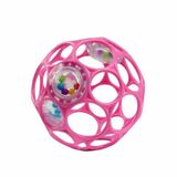Oball Hračka rattle 10cm dark pink 0m+