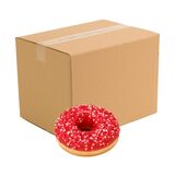 Mrazený Donut s jahodovou náplňou a bielou čokoládou 48x71g La lorraine