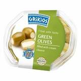 Olivy zelené so syrom 200g Grikios VÝPREDAJ