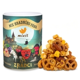 Syr, crunchy corn, oriešky, praclíky Mix hradného pána 230g Mixit