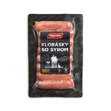 Klobásky so syrom 80% 210g Mecom VÝPREDAJ