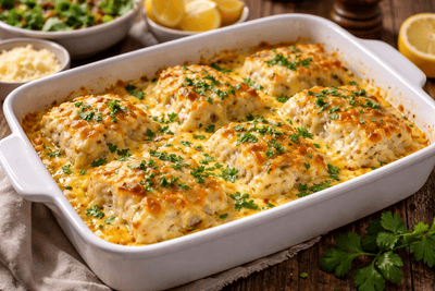 Aljašská treska gratinovaná so syrom