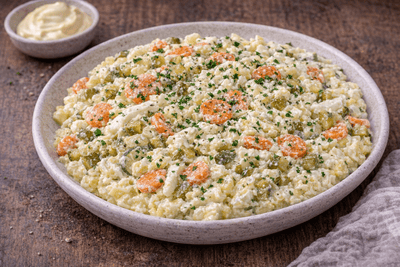 Zemiakový šalát s vajcom