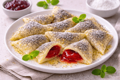 Zemiakové pirohy s džemom (pre nízko bielkovinovú diétu)