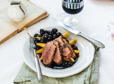 Kačacie prsia s vínovou omáčkou