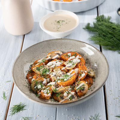 Pečené bataty s kôprom