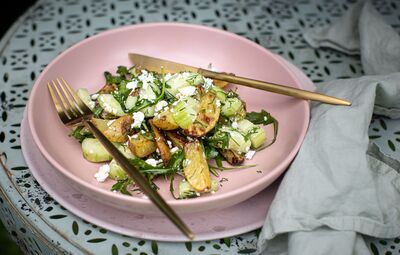 Zemiakový šalát s fetou 