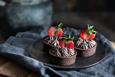 Čokoládové tartaletky s mascarpone krémom 