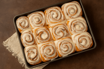 Škoricové slimáky s polevou