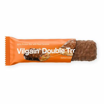 Tyčinka Double Trouble Arašidy so slaným karamelom 55g Vilgain 