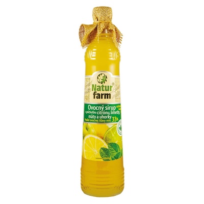 Sirup citrón-limetka-mäta-uhorka Natur Farm 700 ml