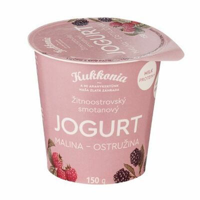 Jogurt malina-ostružina 150g Kukkonia