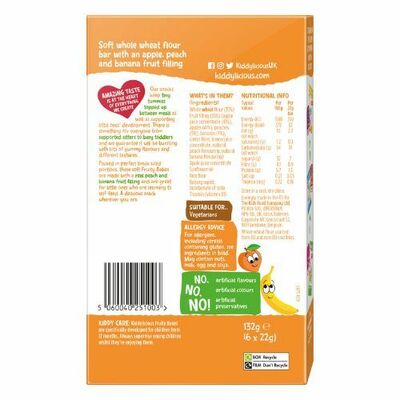 Kiddylicious koláčiky broskyňovo banánové 6x22g