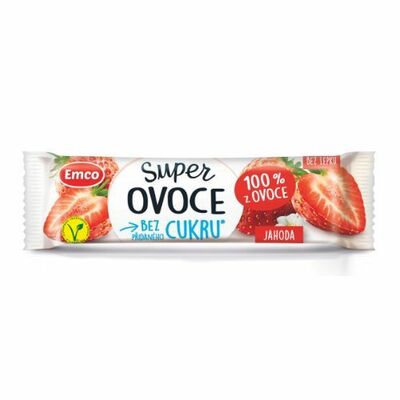 Tyčinka Super ovocie jahoda 30g Emco