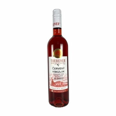 Víno ovocné Červený ríbezlák Thebener 0,75l