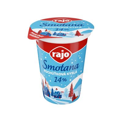 Smotana kyslá RAJO 14% 250g