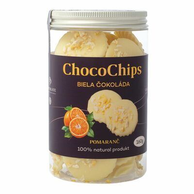 ChocoChips biela pomaranč 160g DP Chocolate