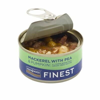 Fish4dogs Finest Konzerva Makrela s hráškom 85g