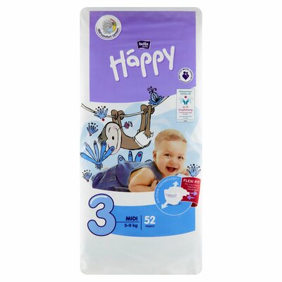 Bella Baby Happy jednorazové plienky 3 Midi 52ks