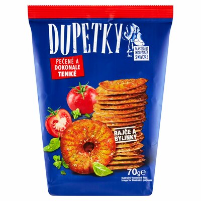 Dupetky Paradajka a bylinky 70g