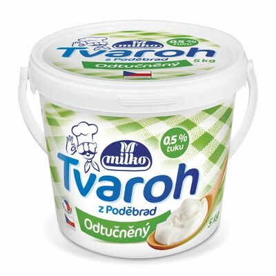 Tvaroh odtučnený jemný 5kg Milko