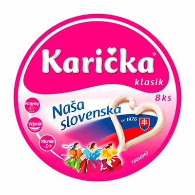 Syr tavený trojuholníkový Klasik 125g Karička