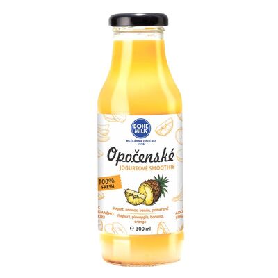 Smoothie Jogurtové Opočenské ananás 300ml Bohemilk
