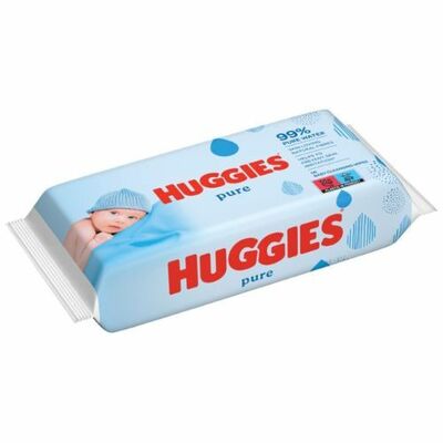 Huggies Pure Single Vlhčené obrúsky 56ks