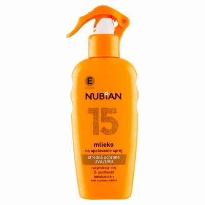 Nubian Mlieko na opaľovanie SPF15 200ml