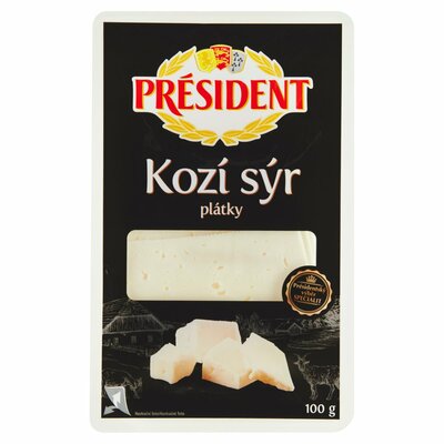 Syr kozí plátky 100g Président