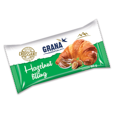 Croissant Grana s lieskovo-orieškovou náplňou 60g Frost
