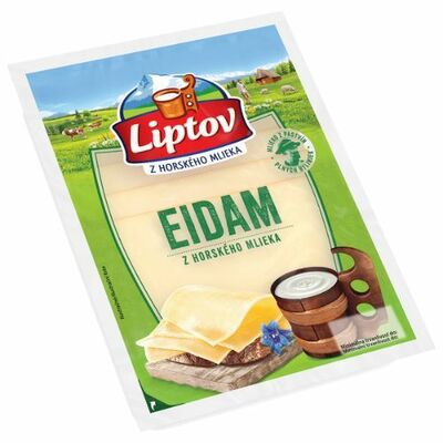 Syr Eidam neúdený 45% plátky 90g Liptov