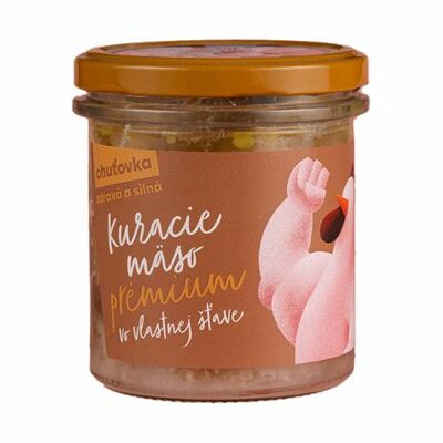 Kuracie mäso vo vlastnej šťave 150g TopFarm