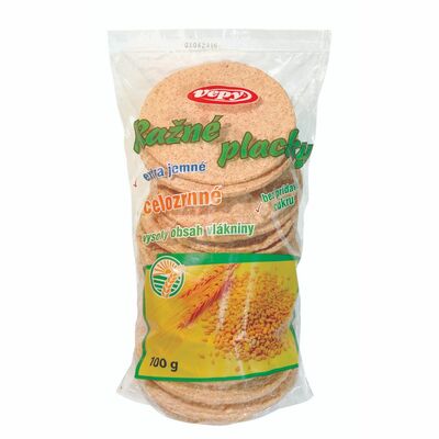 Placky ražné celozrnné 100g Vepy