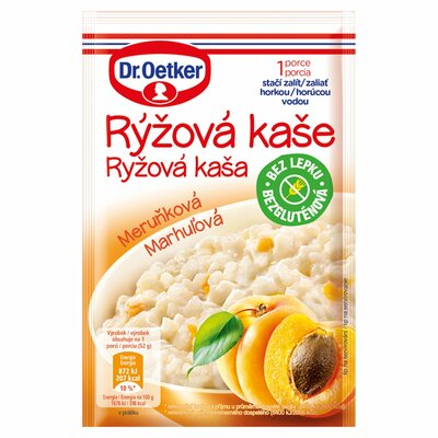 Ryžová kaša Marhuľová 52g Dr. Oetker