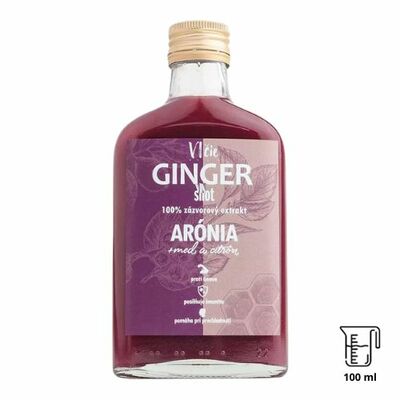 Ginger shot Arónia &amp; Med 100ml Vlčie