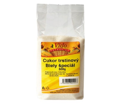 Cukor trstinový biely Špeciál 500g Vido