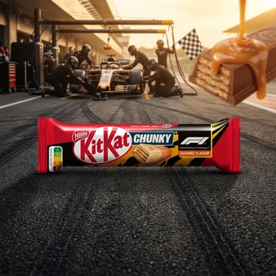 Nestlé KitKat Chunky F1 Pit stop karamelová tyčinka 40g