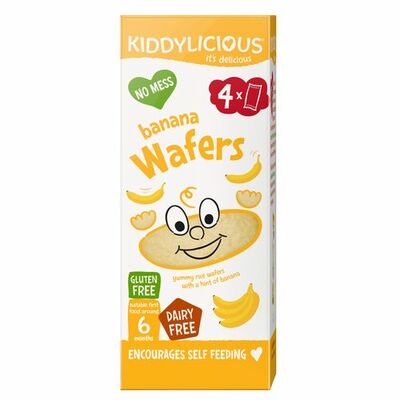 Kiddylicious mini oplátky banánové 4x4g
