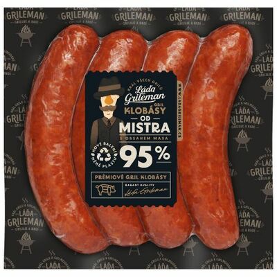 Klobásky Láďa Grileman Od mistra 450g, KU
