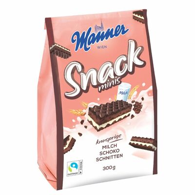 Manner Oblátky Snack Minis Schoko 300g