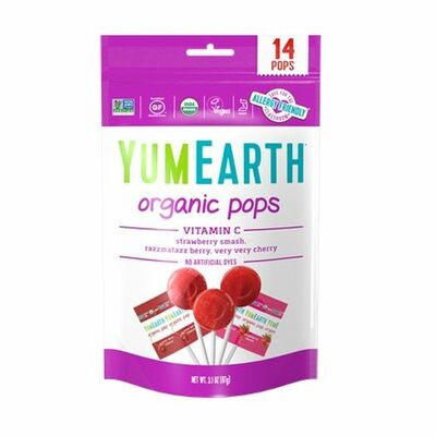 YumEarth Bio ovocné lízanky  s vitamínom C 87 g