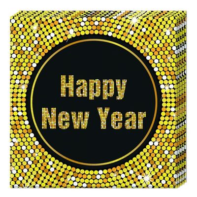 Papierové servítky Šťastný nový rok 33x33cm, 20ks