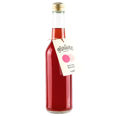 Sirup Malina &amp;amp; Ruža 350ml Herbert