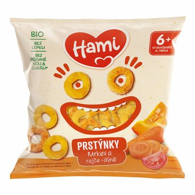 Hami Prstienky mrkva, paradajka,tekvica 20g