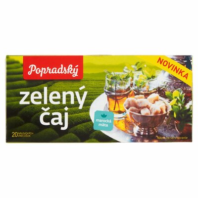 Popradský Zelený čaj - marocká mäta 20x1,5g