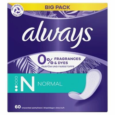 Always Daily Fresh Normal Intímky balené 60ks