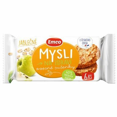 Emco Ovsené sušienky jablkové 60g