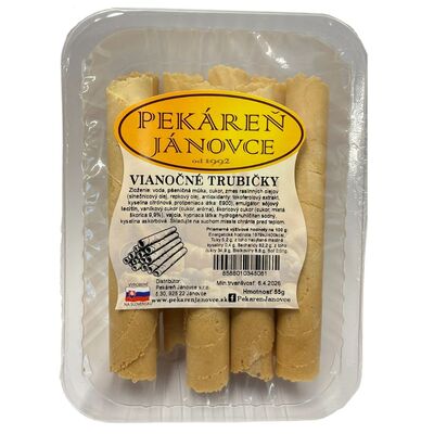 Vianočné trubičky 65g Pekáreň Jánovce