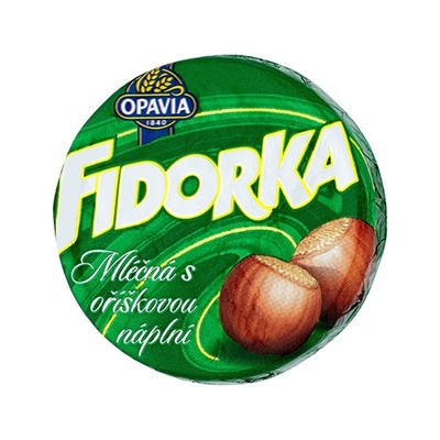 Opavia Fidorka Mliečna s orieškovou náplňou 30 g